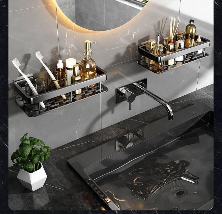 Настінна підвісна полиця – органайзер для ванної кімнати Insta Rack - мініатюра 5