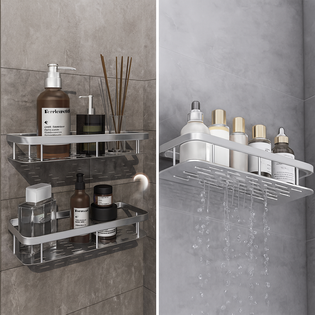 Настінна підвісна полиця – органайзер для ванної кімнати Insta Rack - мініатюра 7