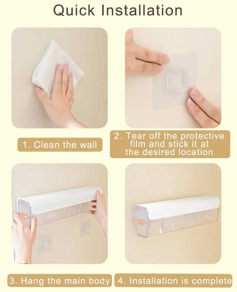 Підвісний пластиковий органайзер для зберігання білизни, шкарпеток, аксесуарів - мініатюра 4