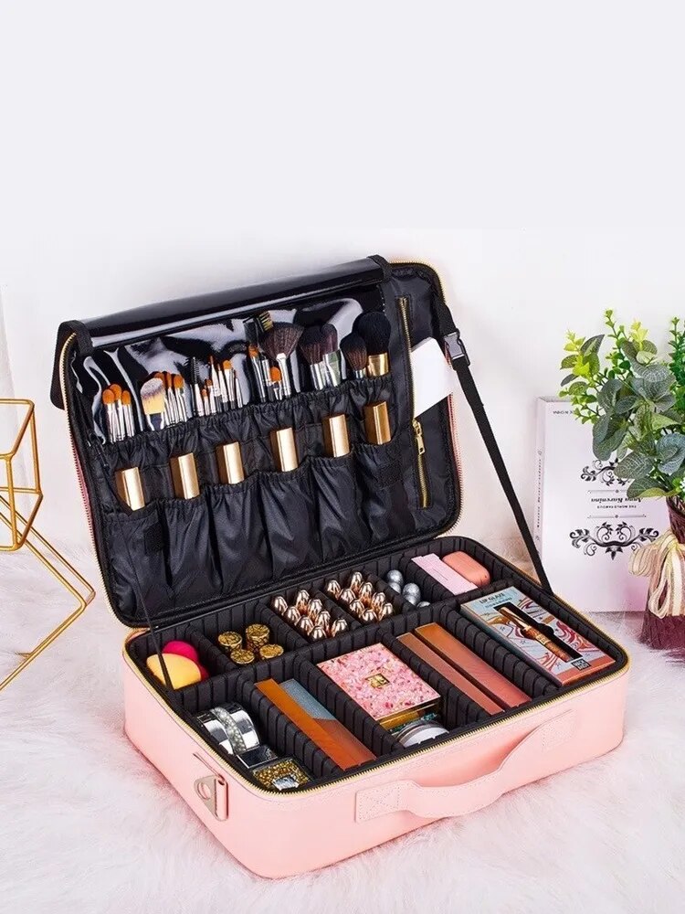 Дорожня косметичка – органайзер для косметики та аксесуарів · Кейс візажиста Beauty box Light