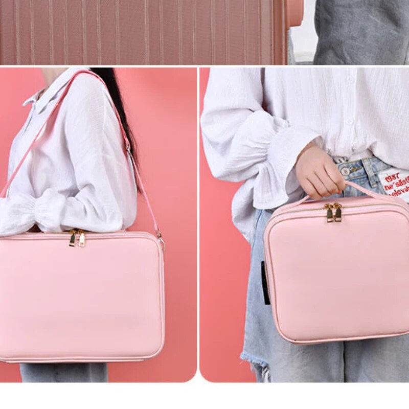 Дорожня косметичка – органайзер для косметики та аксесуарів - мініатюра 4