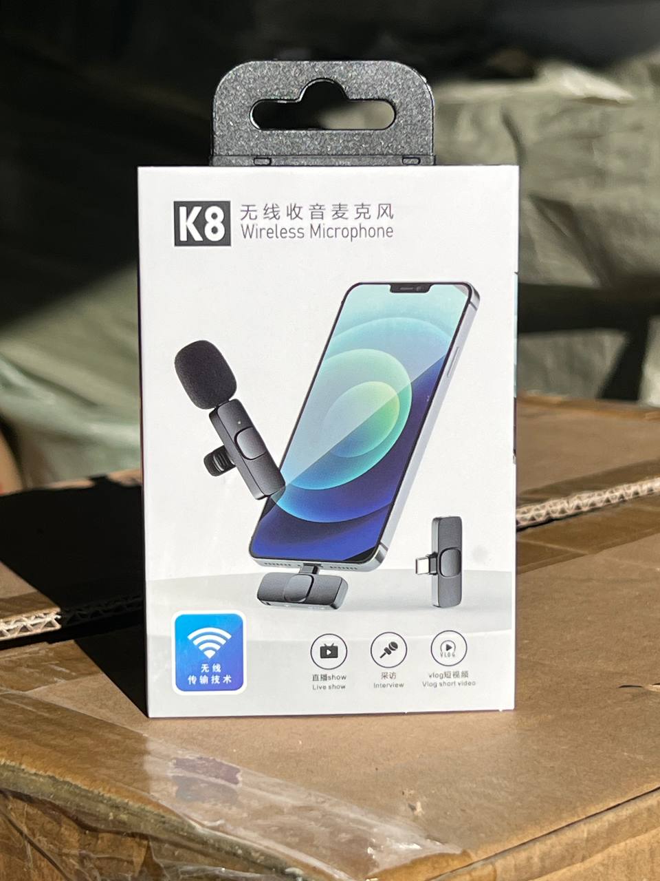 Бездротовий петличний мікрофон К8 Lightning для iPhone - мініатюра 3