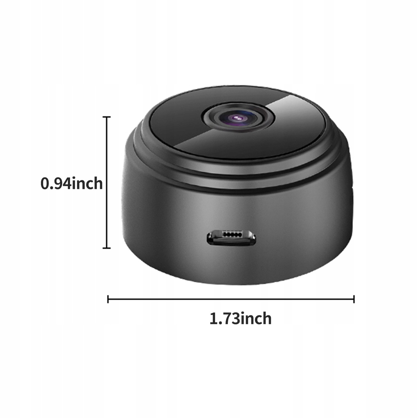 Бездротова Wi-Fi міні відеокамера A9 FullHD 1080P ∙ Нічна зйомка до 10м ∙ Датчик руху ∙ Циклічний запис відеоспостереження - мініатюра 2