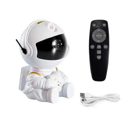 Лазерний проектор - нічник Астронавт сидить на Місяці ∙ Проекція космосу та зоряного неба - мініатюра 2