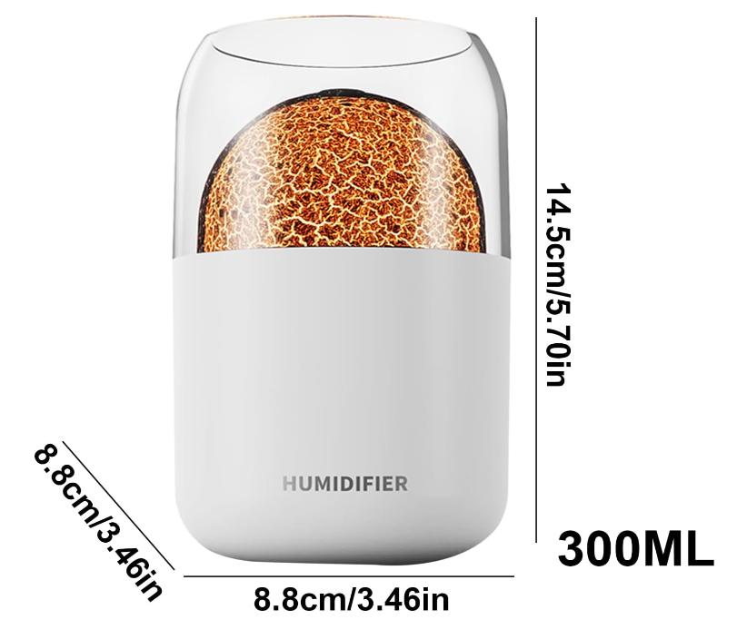 Аромадифузор-нічник «Лава» для дому та офісу ∙ Зволожувач повітря - мініатюра 3