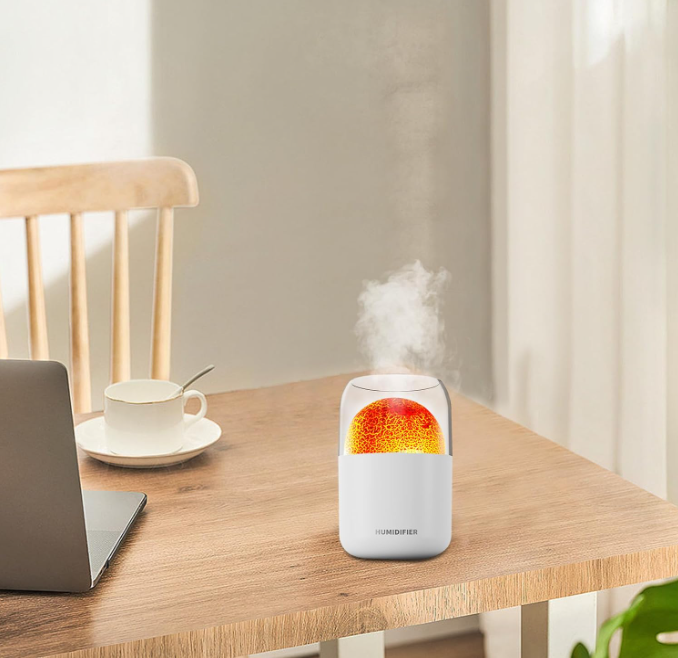 Аромадифузор-нічник «Лава» для дому та офісу ∙ Зволожувач повітря - мініатюра 4