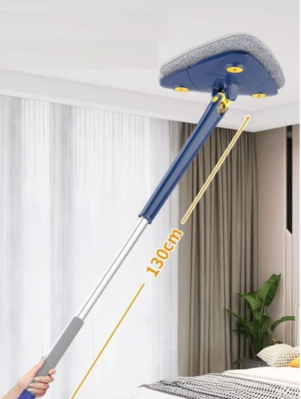 Інноваційна регульована швабра Triangle MOP ∙ Трикутна швабра з віджимом та поворотом на 360 - мініатюра 5