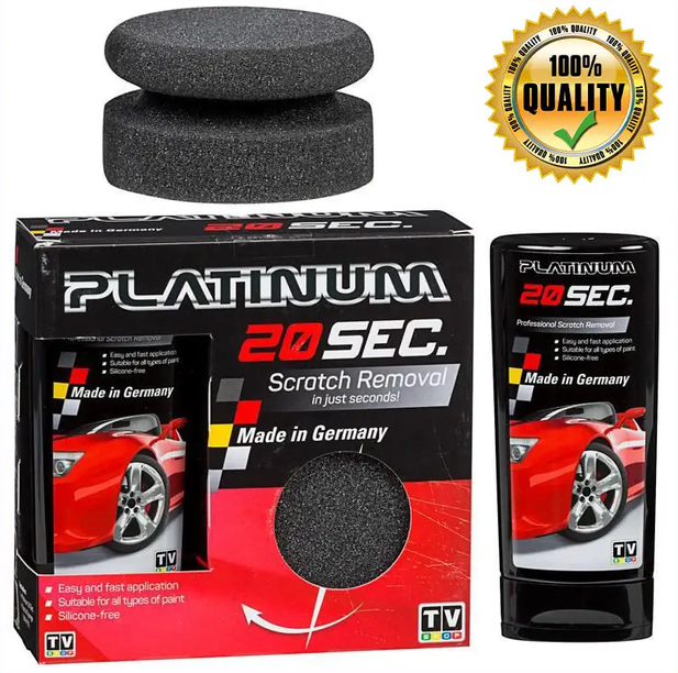 Засіб для видалення подряпин Platinum 20 sec / Паста для полірування автомобіля