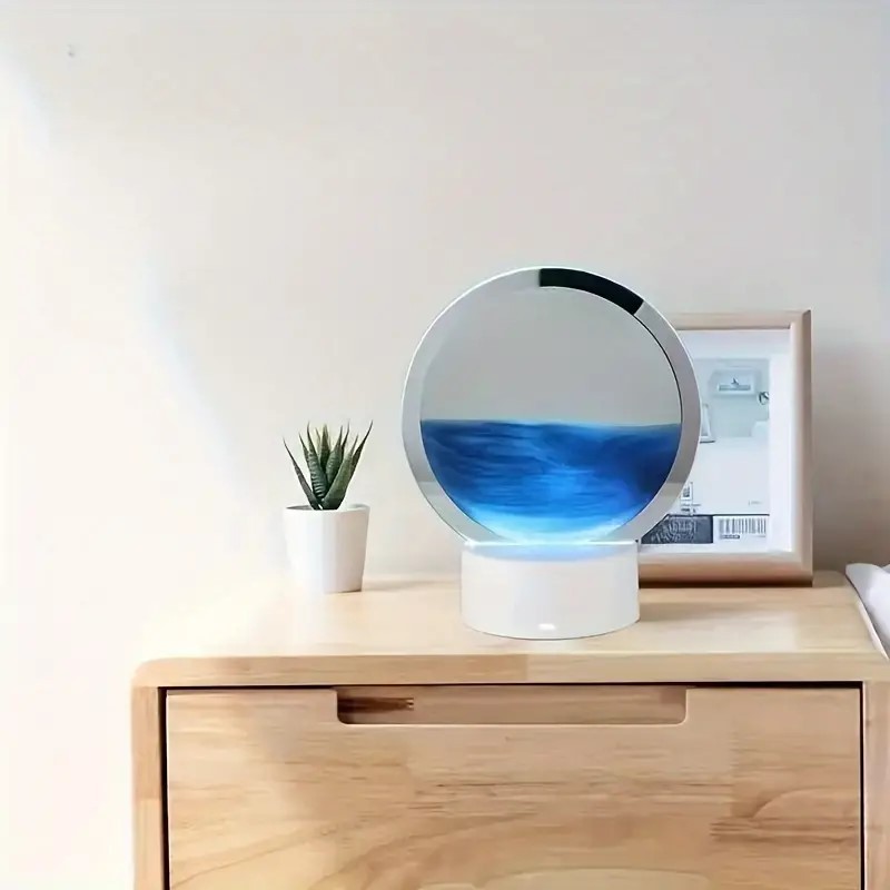 Настільна пісочна 3D картина – антистрес з підсвіткою «Піщаний пейзаж» Рухливий пісок - мініатюра 3