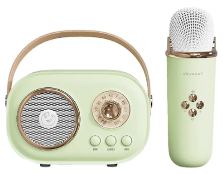 Акустична система «RETRO» з мікрофоном ∙ Бездротова портативна Bluetooth колонка на акумуляторі ∙ Міні-караоке - мініатюра 5