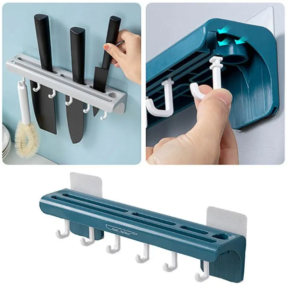 Настінний тримач для ножів та аксесуарів ∙ Підвісний органайзер для кухні - мініатюра 2