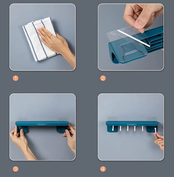 Настінний тримач для ножів та аксесуарів ∙ Підвісний органайзер для кухні - мініатюра 4