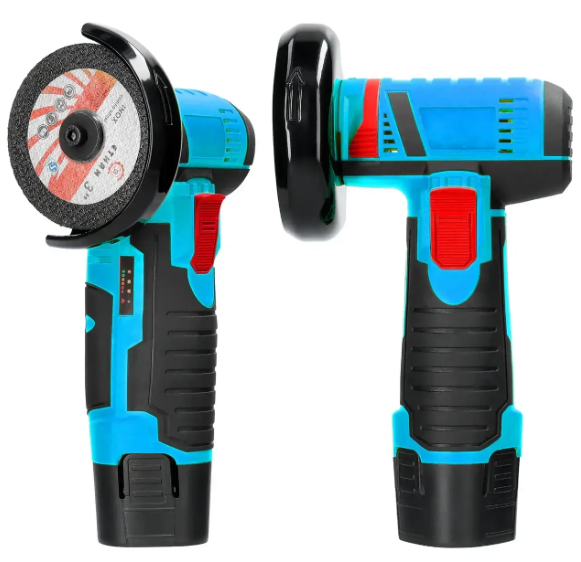 Мініболгарка акумуляторна з двома дисками та знімними акумуляторами Li-ion 2 х 12V в кейсі - мініатюра 6