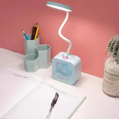 Настільна світлодіодна лампа Teddy Bear з підсвічуванням та гнучкою ніжкою ∙ Функціональна LED-лампа з акумулятором - мініатюра 2