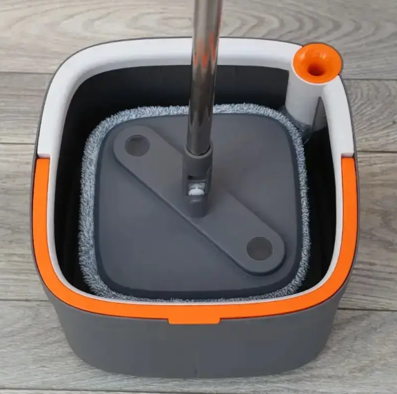 Швабра з відром і віджимом Mop with Bucket K10 ∙ Комплект для миття підлог ∙ Складна швабра - мініатюра 4