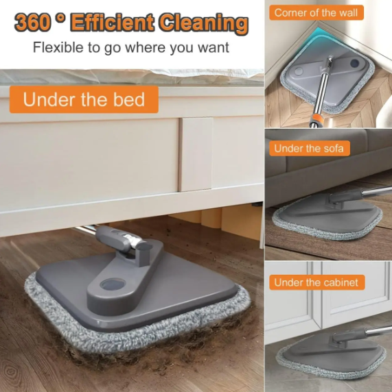 Швабра з відром і віджимом Mop with Bucket K10 ∙ Комплект для миття підлог ∙ Складна швабра - мініатюра 5