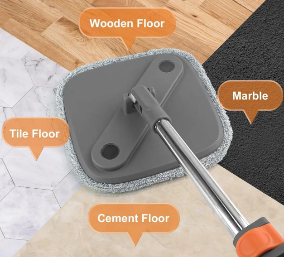 Швабра з відром і віджимом Mop with Bucket K10 ∙ Комплект для миття підлог ∙ Складна швабра - мініатюра 6