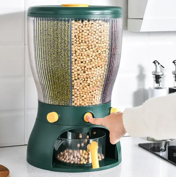 Диспансер-органайзер для круп та сипучих Rotate-Dispenser ∙ Контейнер з дозатором для сипучих продуктів - мініатюра 3