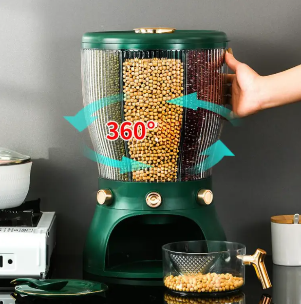 Диспансер-органайзер для круп та сипучих Rotate-Dispenser ∙ Контейнер з дозатором для сипучих продуктів - мініатюра 4