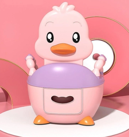 Портативний складний горщик Каченя з м'яким сидінням · Дитячий туалет Baby Legend