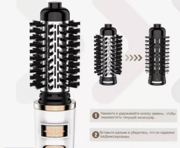 Фен-стайлер Kemey KM-8024 ∙ Щітка з обертанням для сушіння та укладання волосся - мініатюра 4