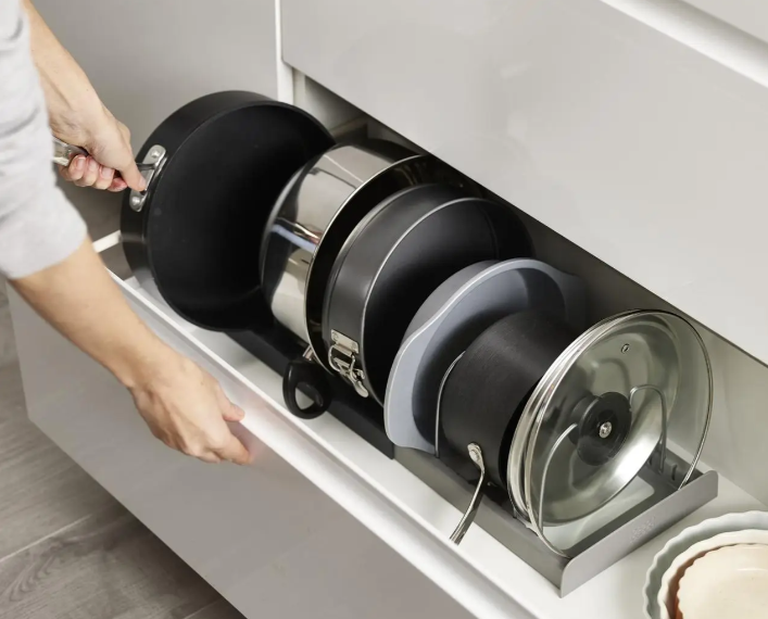 Розсувний органайзер DISH RACK ∙ Тримач для зберігання кришок - мініатюра 4