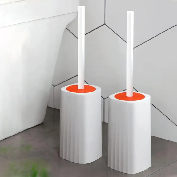 Туалетний йоржик Toilet brush з вигнутою щіткою для важкодоступних місць - мініатюра 3