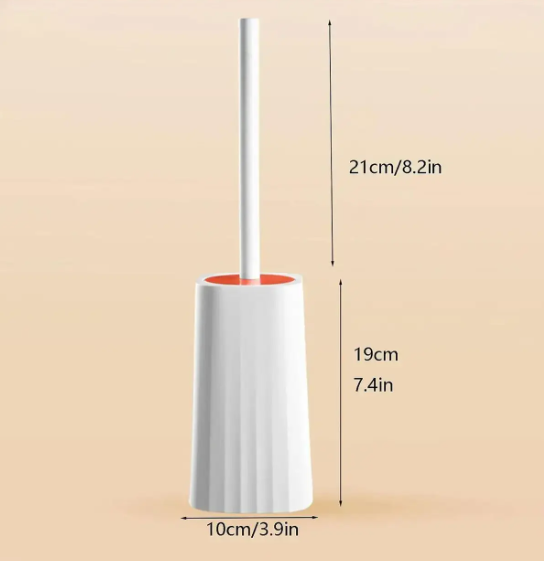 Туалетний йоржик Toilet brush з вигнутою щіткою для важкодоступних місць - мініатюра 4