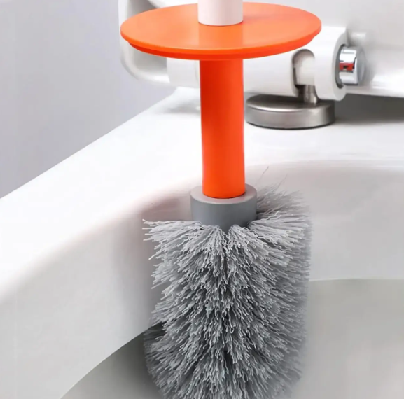 Туалетний йоржик Toilet brush з вигнутою щіткою для важкодоступних місць - мініатюра 6