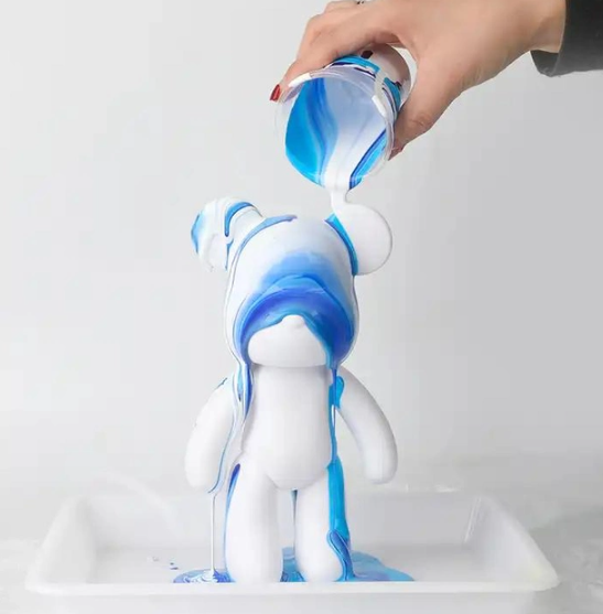 Флюїдне ведмежа Fluid Bear Bearbrick з фарбами, 23 см - мініатюра 5