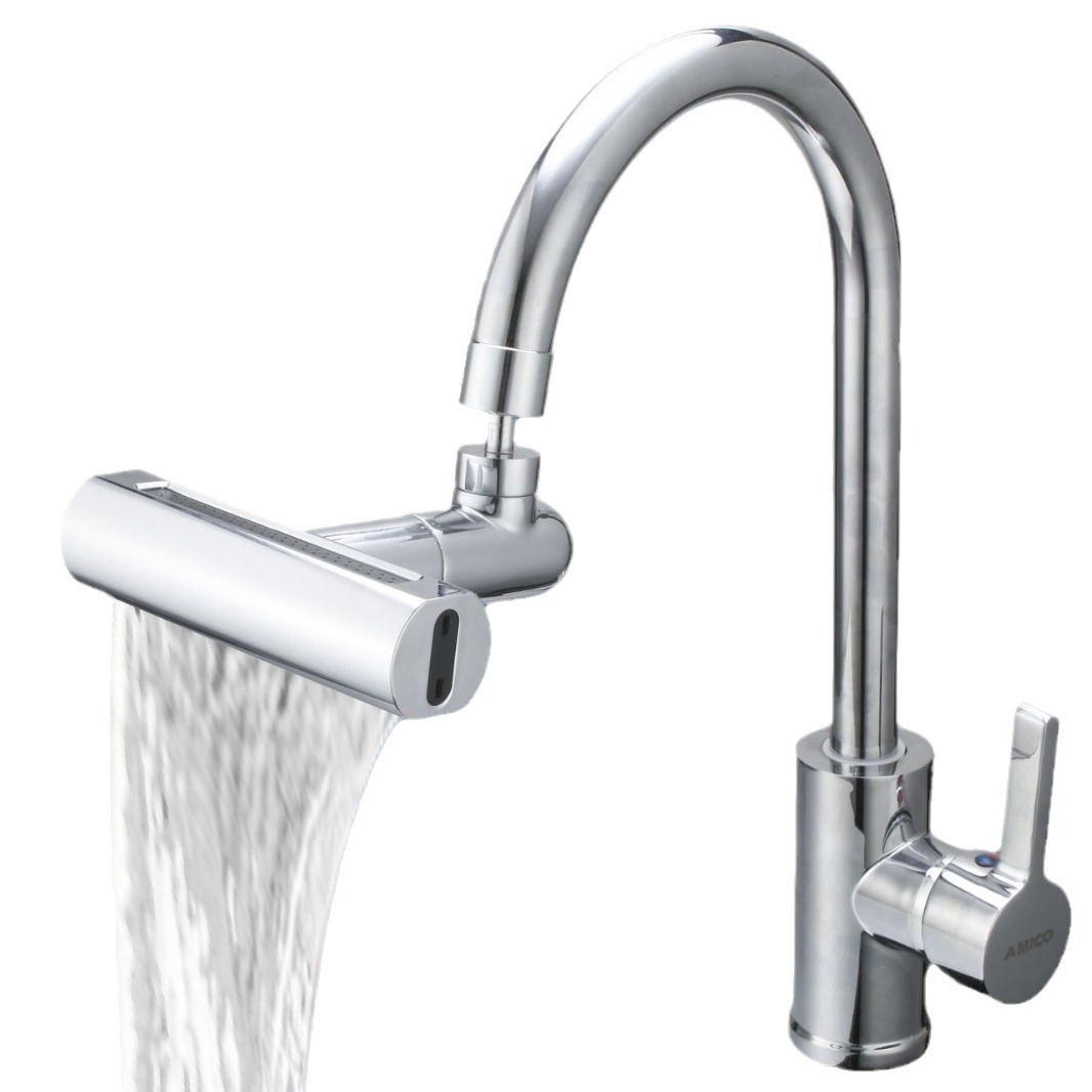 Водозберігальна насадка SHOWER HEAD на кухонний кран з широкою лійкою – розпилювачем та обертанням 360° - мініатюра 5