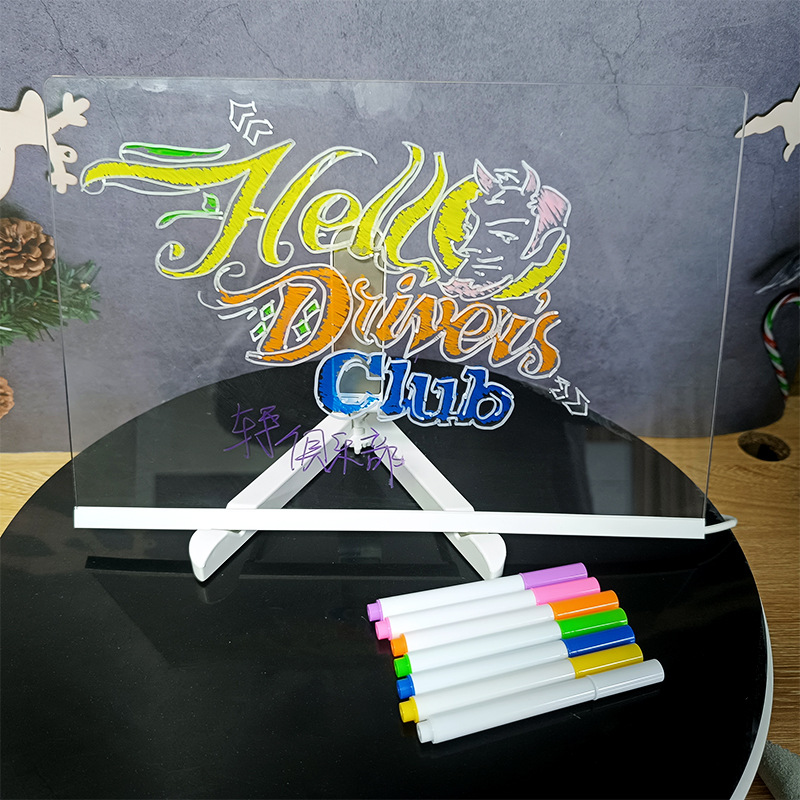 Світлодіодна дошка – планер для нотаток та малювання з підсвічуванням - мініатюра 4