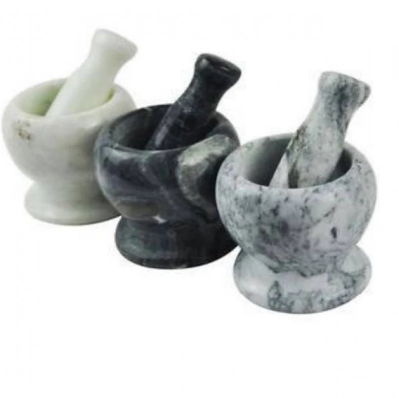 Мармурова ступка з товкачем FRICO FRU-059 для подрібнення спецій - мініатюра 4