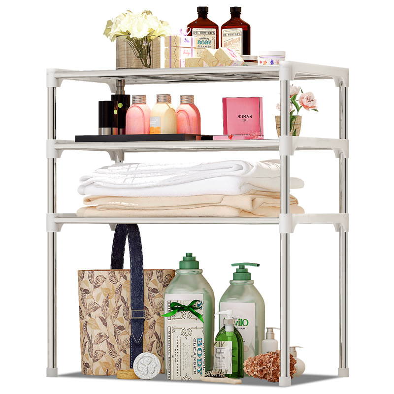 Універсальна господарська підлогова полиця під мікрохвильову піч Multifunctional Storage Rack - мініатюра 3