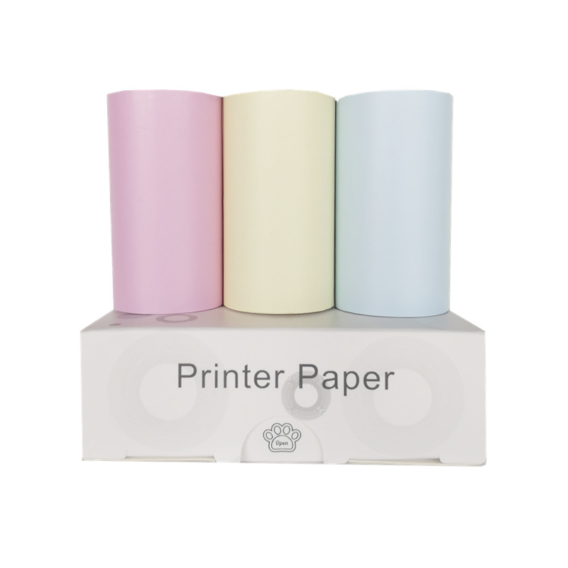 Набір кольорового термопаперу для друку портативного принтера, 3 рулони - мініатюра 4