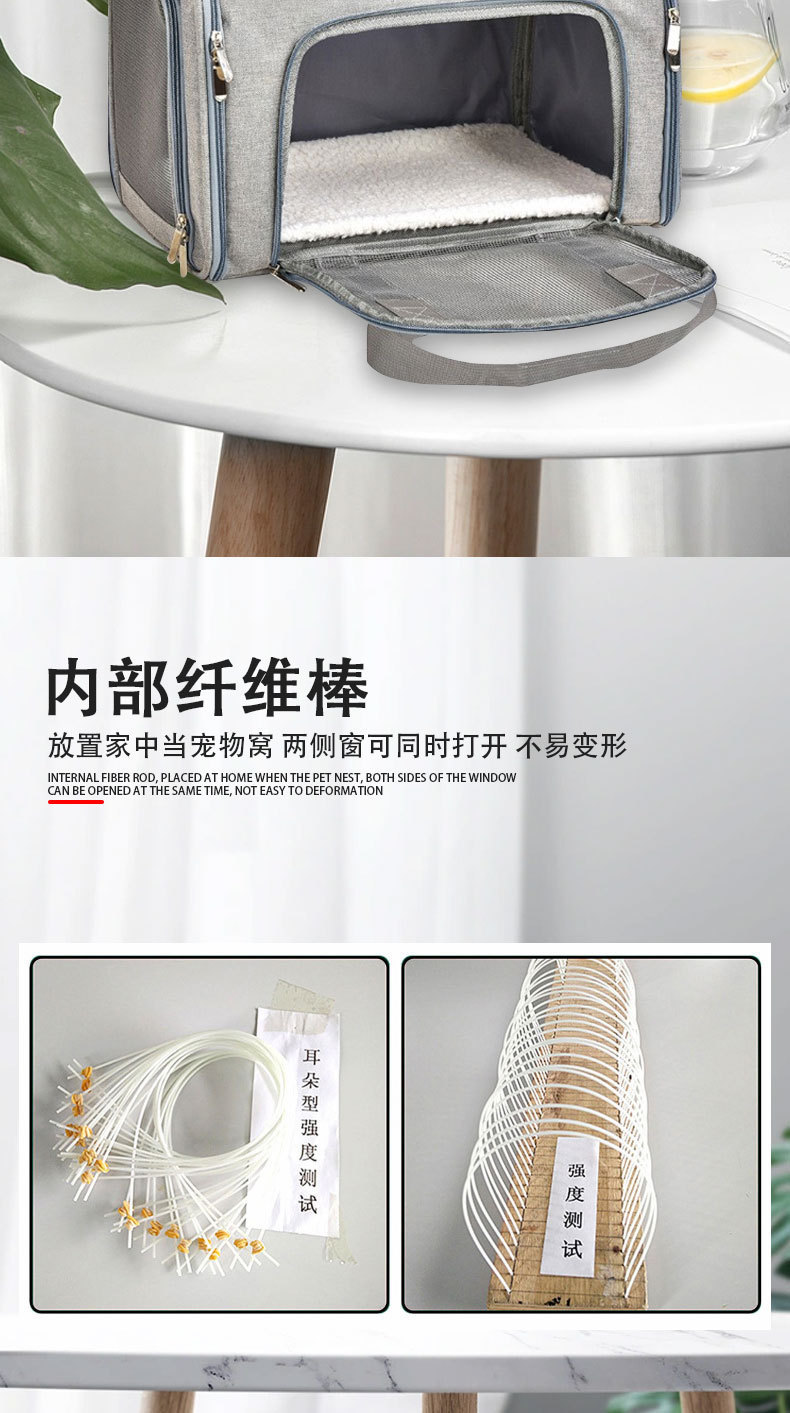 Сумка - переноска для домашніх тварин Trixie Connor ∙ Будиночок з віконцями для транспортування котів, собак, кроликів - мініатюра 2