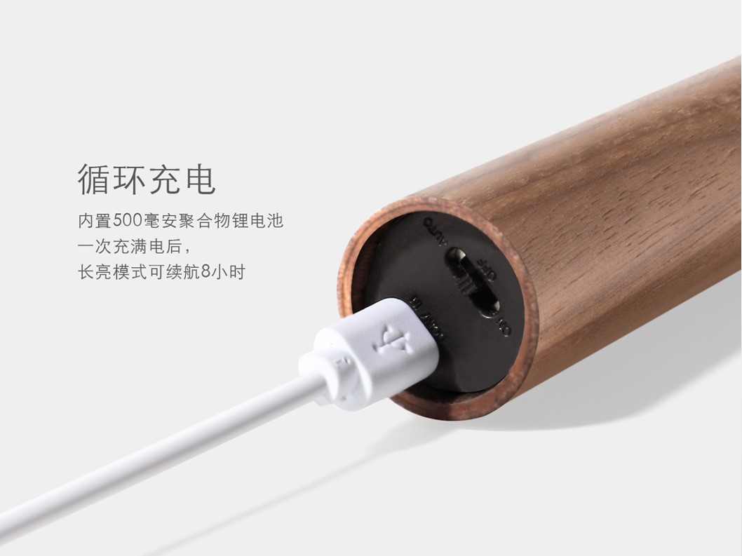 Настінний світильник – нічник Wood Light із датчиком руху - мініатюра 3