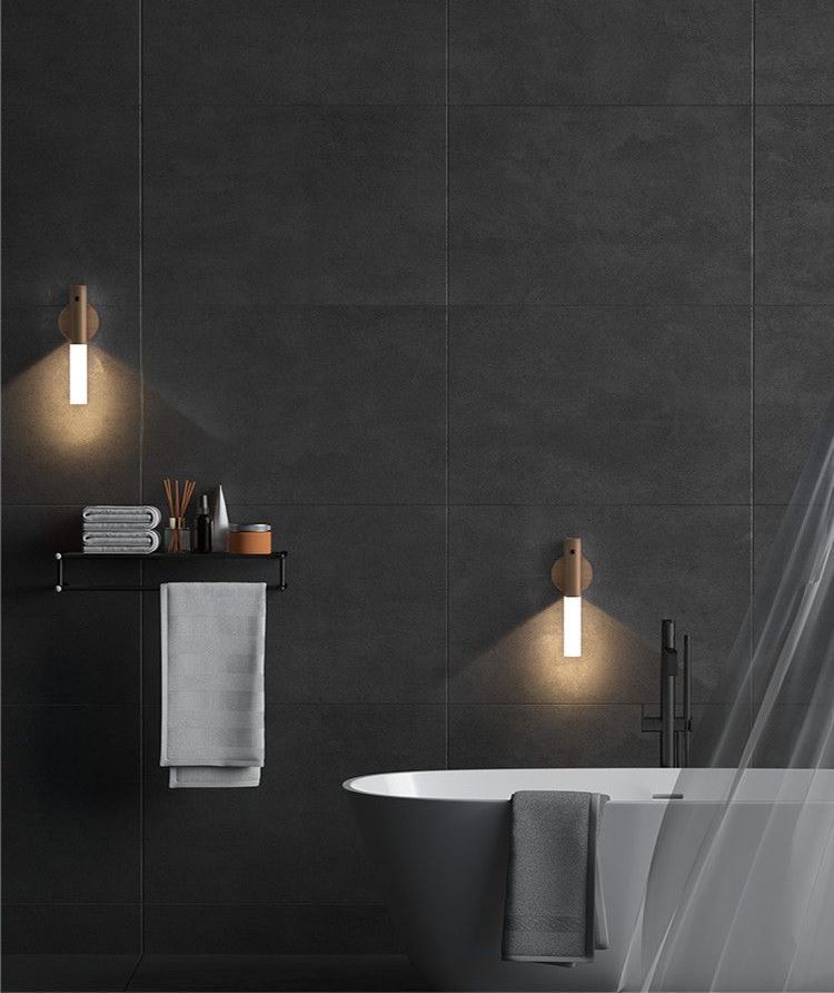 Настінний світильник – нічник Wood Light із датчиком руху - мініатюра 4