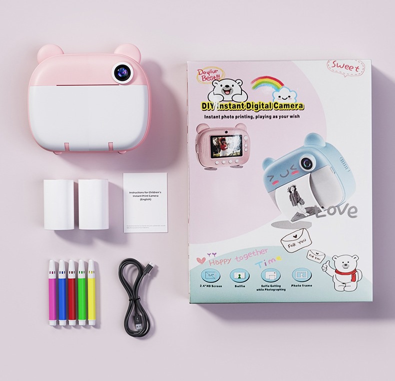 Дитячий фотоапарат з миттєвим друком Happy Day Camera Wi-fi Цифрова камера з вбудованим термопринтером для моментального роздрукування фото - мініатюра 7
