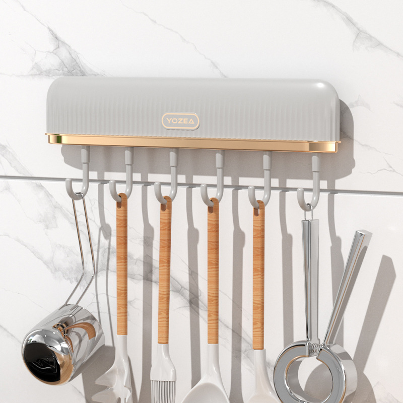 Підвісний настінний органайзер – тримач посуду та приладдя Plastic hook - мініатюра 4