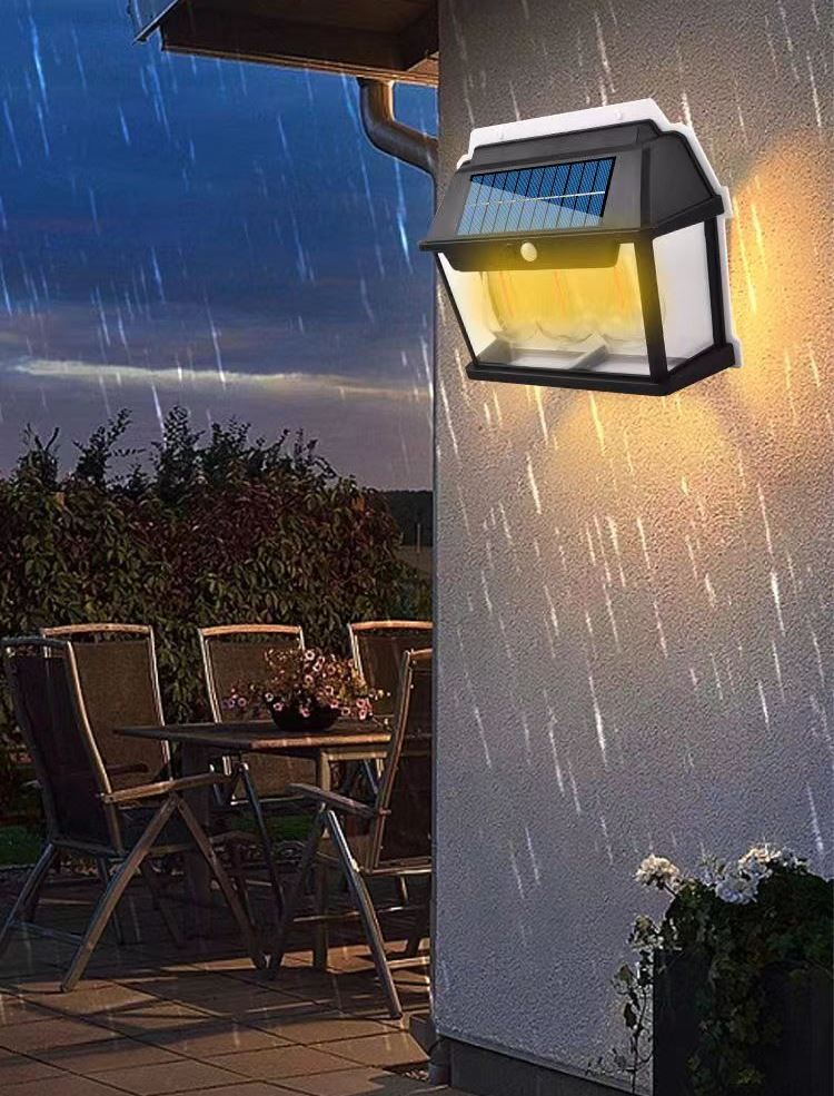 Вуличний ліхтар на сонячній батареї з датчиком руху HW 999-3W Solar Interaction Wall Lamp - мініатюра 7