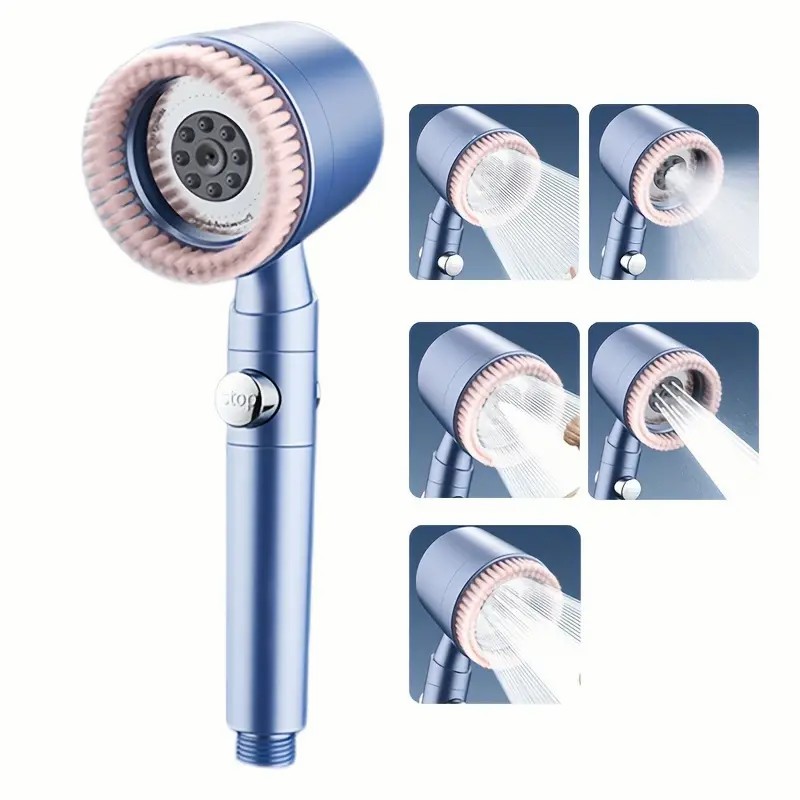 Душова насадка з масажною щіткою та фільтром - мініатюра 2