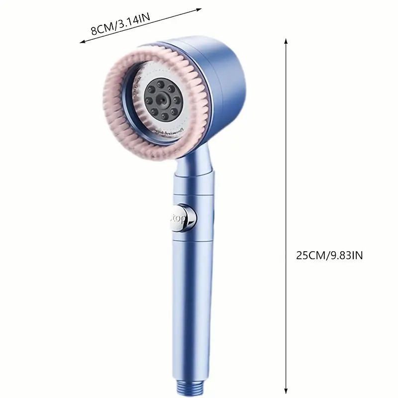 Душова насадка з масажною щіткою та фільтром - мініатюра 5