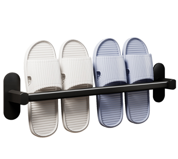 Підвісний настінний органайзер - вішалка тримач тапочок, рушників, 38 см - мініатюра 2