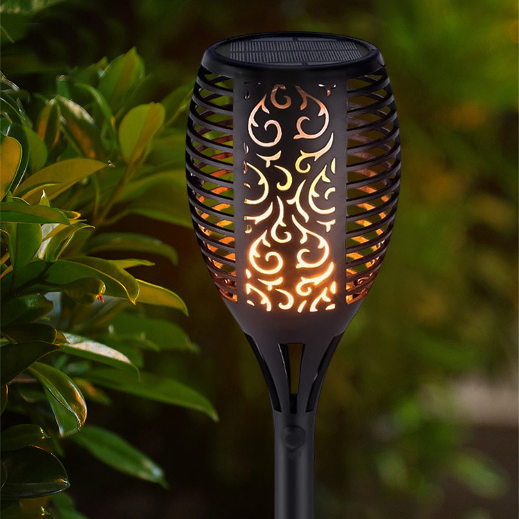 Ліхтар садовий на сонячній батареї Solar flame, 60 см - мініатюра 4