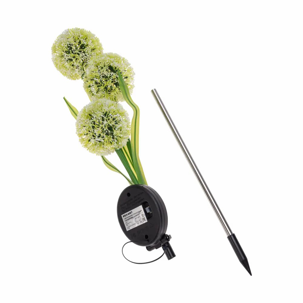 Садовий LED світильник Кульбаби на сонячній батареї з датчиком світла - мініатюра 3