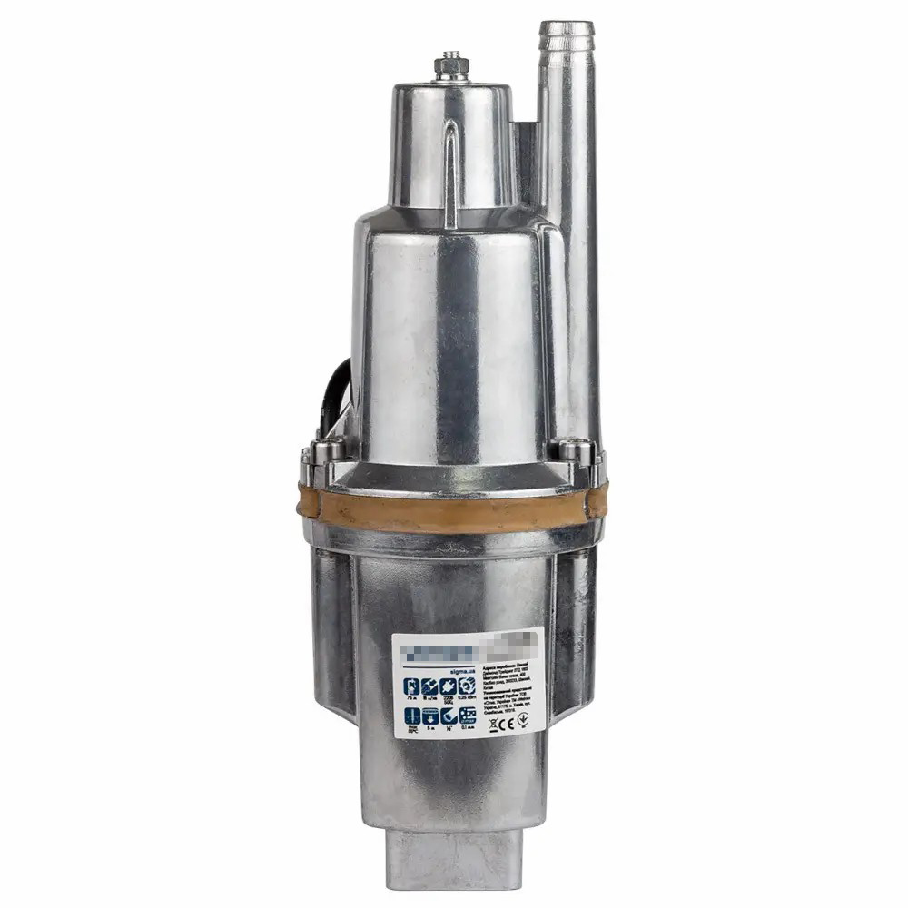 Насос занурювальний вібраційний з каучуковою мембраною для перекачування води та рідин, 250 Вт - мініатюра 2