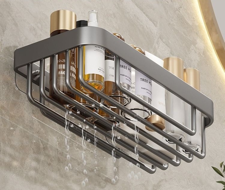 Настінний універсальний органайзер Storage Sherif · Металева полиця для ванної кімнати