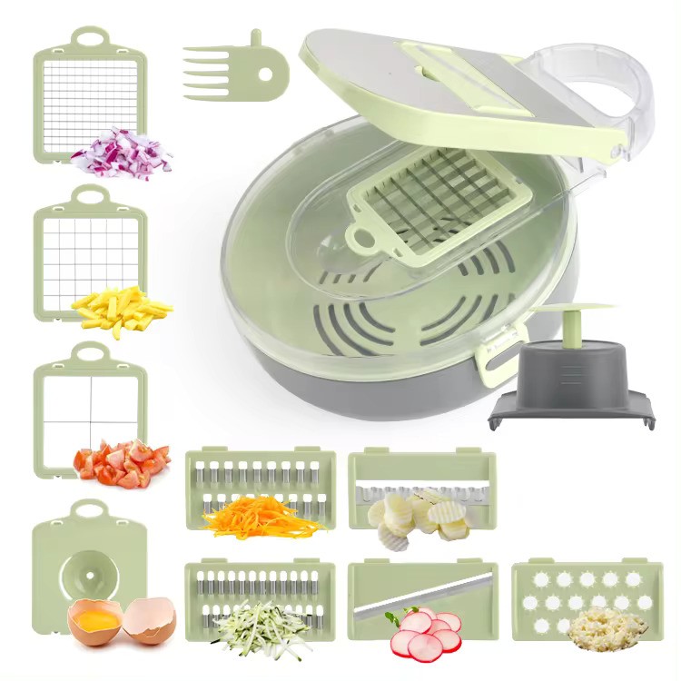 Овочерізка Vegetable Cutter 10 в 1 з кошиком-друшлагом - мініатюра 2
