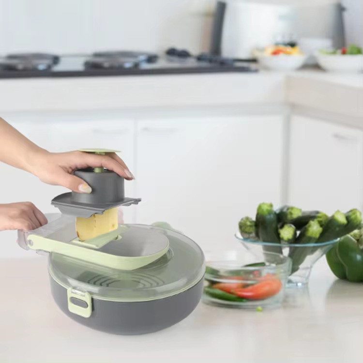 Овочерізка Vegetable Cutter 10 в 1 з кошиком-друшлагом - мініатюра 5